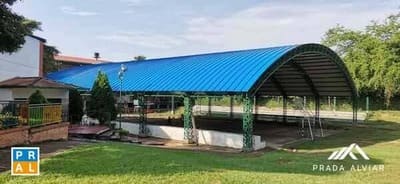 Cubierta metalica curva con teja sin traslapo Standing Seam ARCO SEAM de Deska